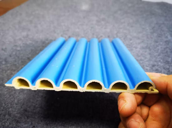 卸売インテリア装飾バブー炭木単板 WPC スラットパネル溝付き壁ク​​ラッディング統合 PVC 木製ルーバー パネル